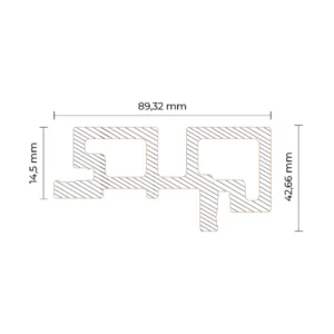 LEGRO CORNER PROFILE AC 20 (walnut, teak, golden maple) - Image 4