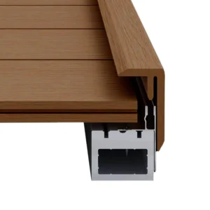KOMPOSIT F-TYP HÖRNPROFIL (TEAK)