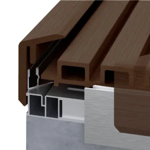 KOMPOSIT F-TYP HÖRNPROFIL (VALNÖT) - Image 2